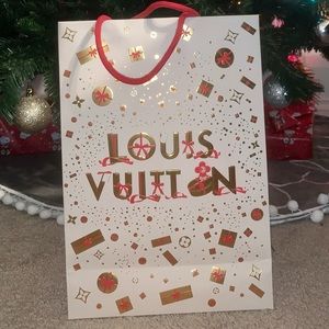 Louis Vuitton Christmas edition shopping bag and box
